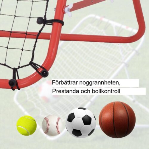 Justerbart fotbollsrebounder väggmålnät för träning och spel