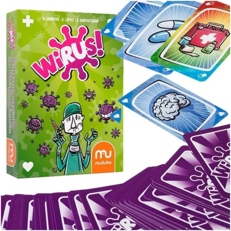 Muduko Virus Party Card Game: Infectious Fun för familj och vänner 8+