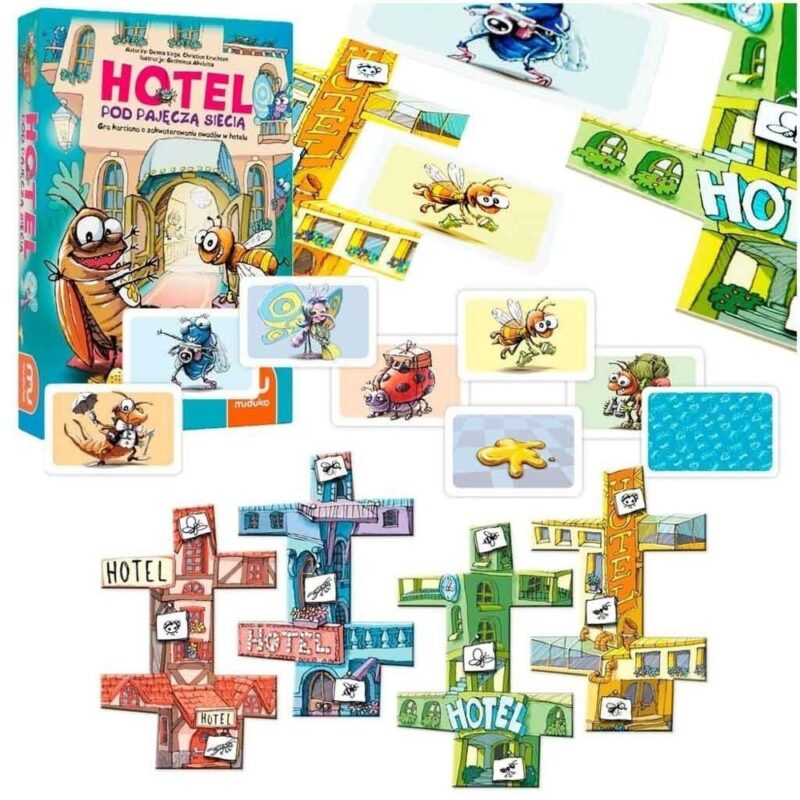 MUDUKO Hotel Under the Spider’s Web Family Card Game Ages 5+