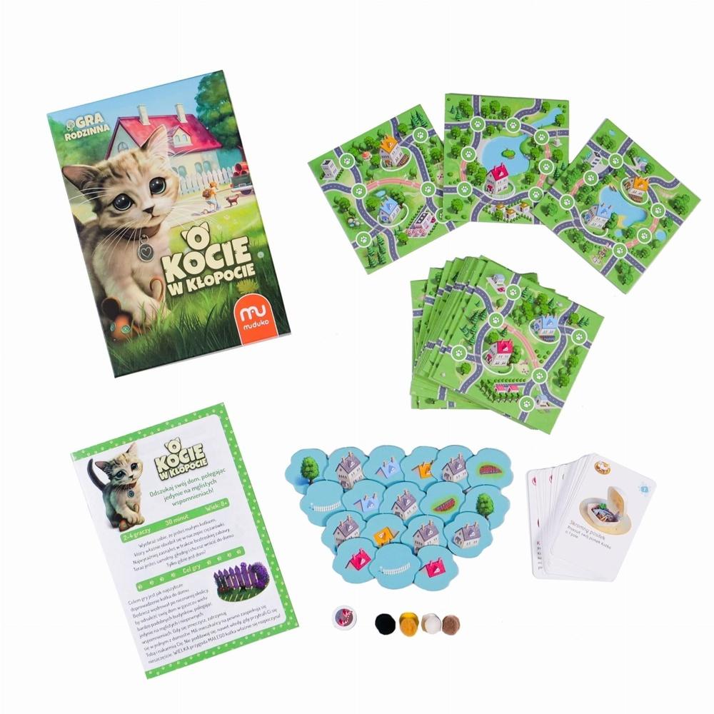 About a Cat in Trouble: Family Board Game for Ages 8+ – Hitta vägen hem!