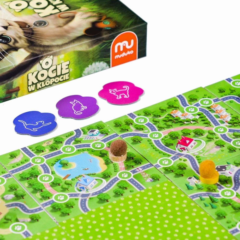 About a Cat in Trouble: Family Board Game for Ages 8+ – Hitta vägen hem!