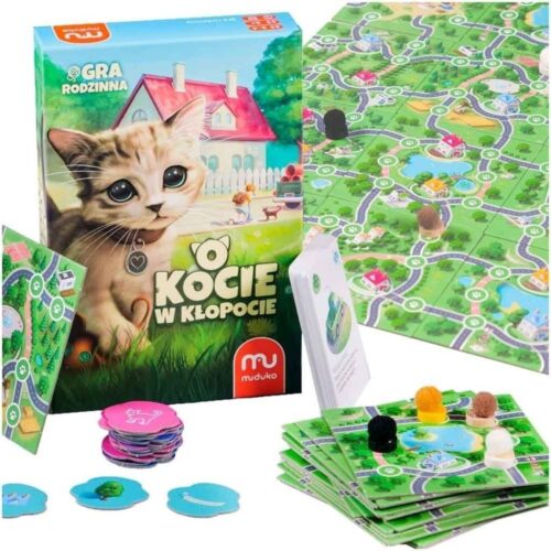 About a Cat in Trouble: Family Board Game for Ages 8+ – Hitta vägen hem!