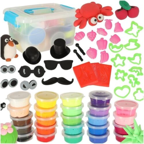 Magic Marshmallow Play Dough Kit: 24 färger + tillbehör för barn