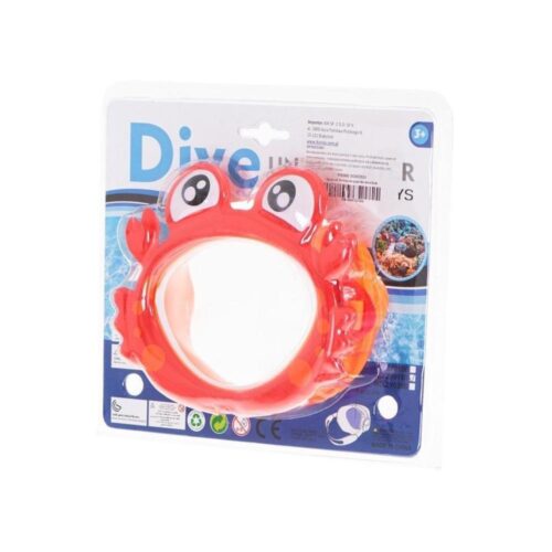 Kids Crab Diving Mask Goggles, mjuk silikon för simlektioner och vattennöje