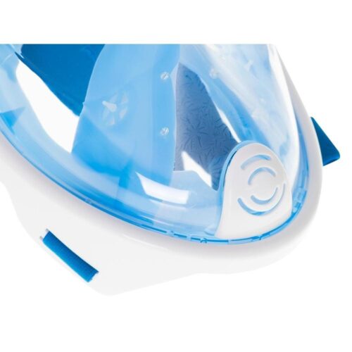 Full Face Snorkel Mask S/M Blue – Panoramautsikt, Dry Top Snorkel Technology