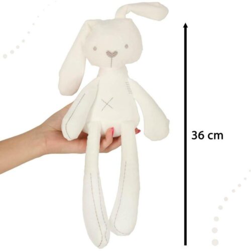 Mjuk viktad plyschkaninleksak, 49 cm Cuddle Friend