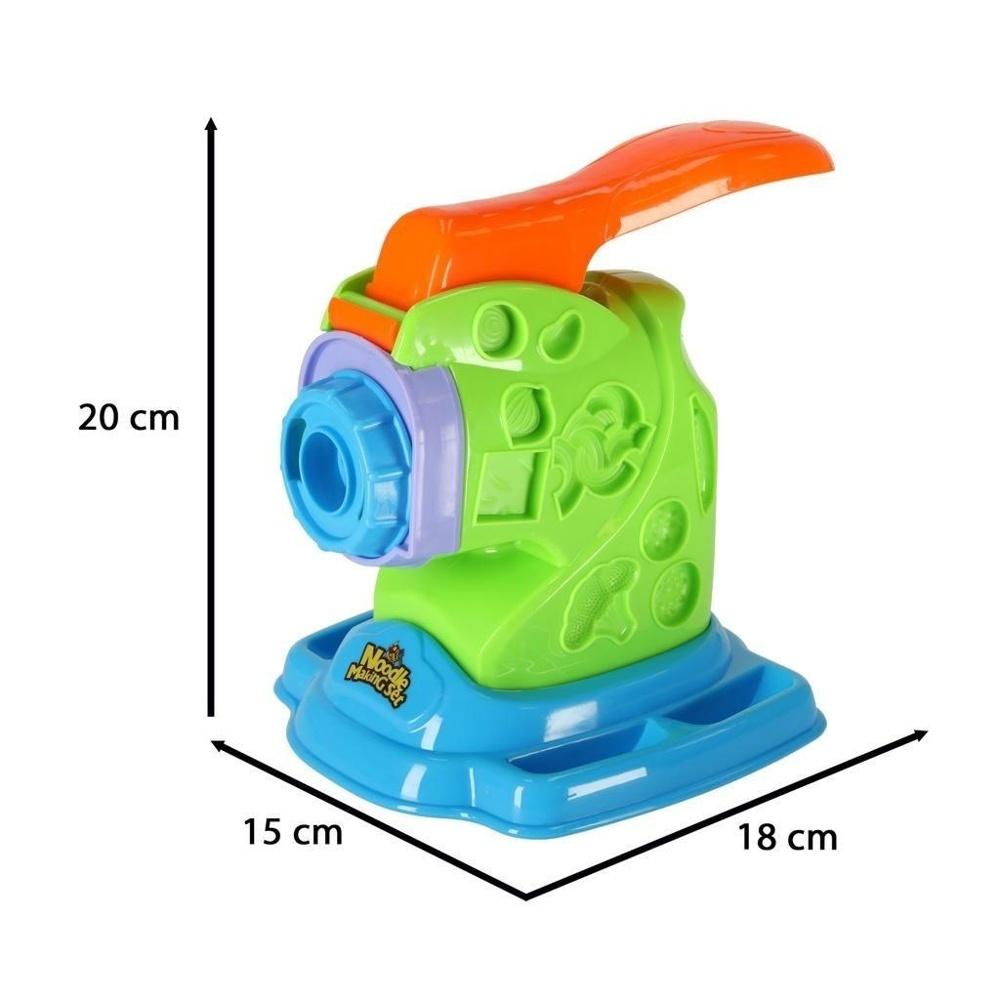 Kids Pasta Maker Play Set med plastdeg och tillbehör