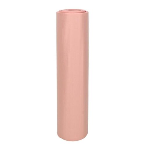 Tjock yogamatta 185x80cm, rosa, med väska för pilates och styrketräning