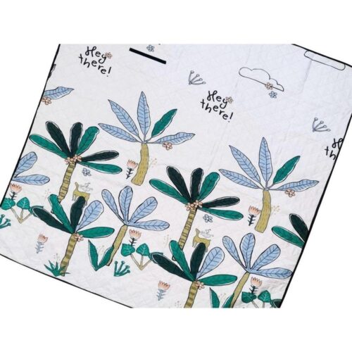 Vattentät Palm Tree Beach Mat, Picknickfilt, Camping, 63×79 tum