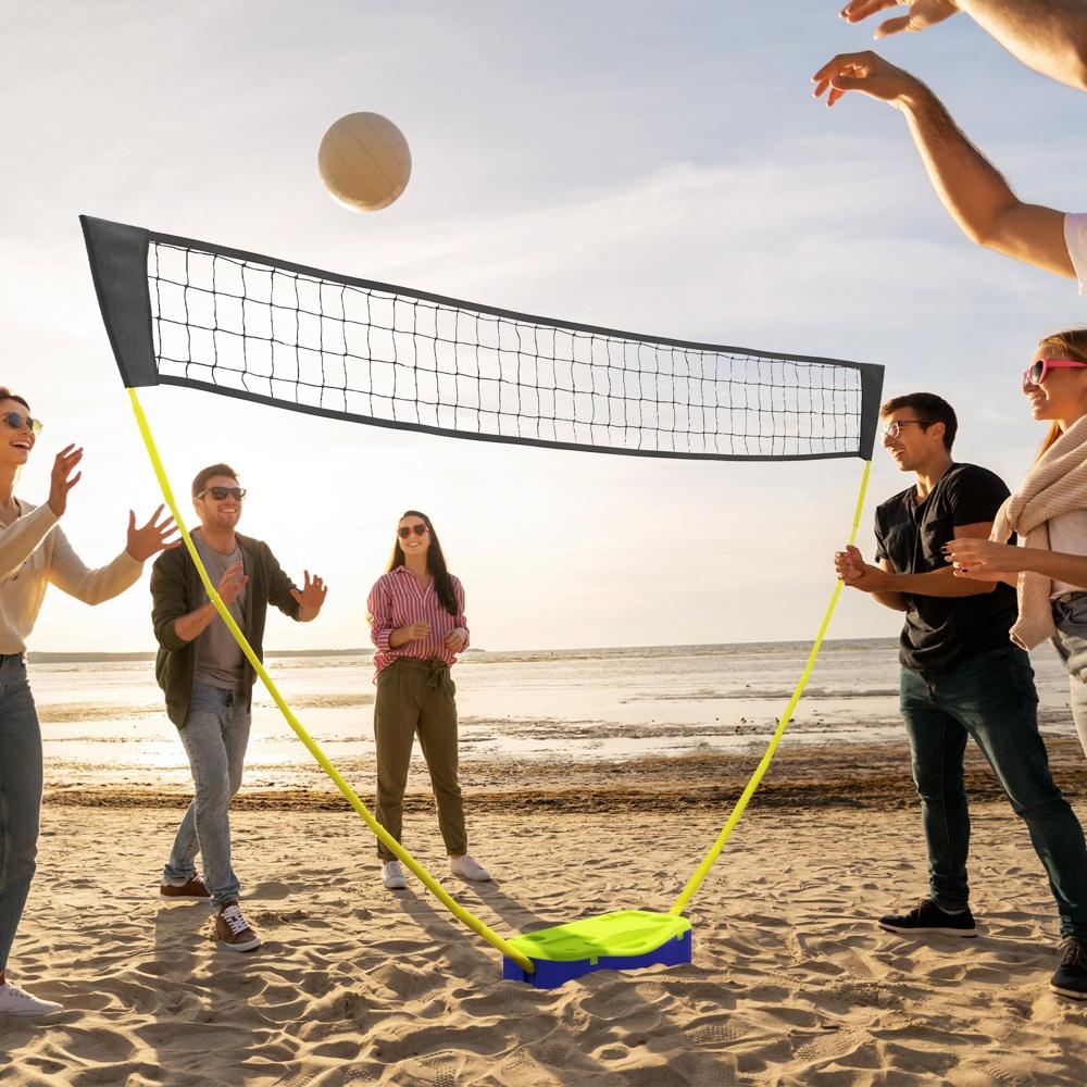 Justerbart badminton- och volleybollset med väska