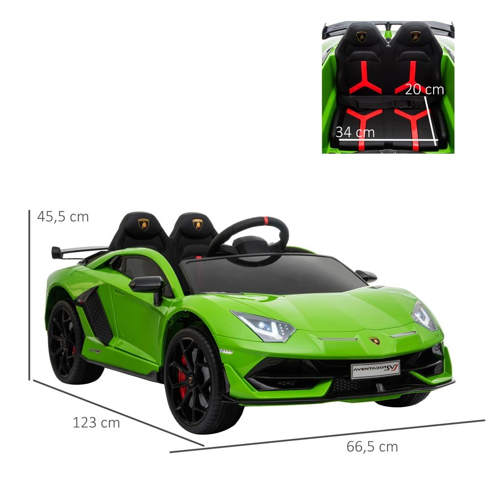 Licensierad Lamborghini Electric Ride On Car för barn 3-8 år med fjärrkontroll