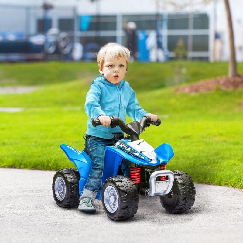 Elektrisk fyrhjuling för barn med LED-lampor och horn, åldrarna 1,5-3 år