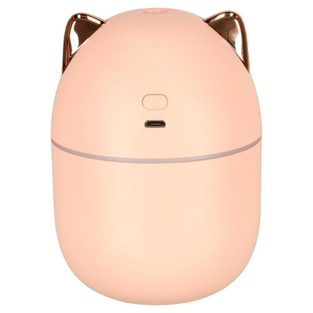 Pink Rose Cat Oil Diffuser Luftfuktare USB 250ml