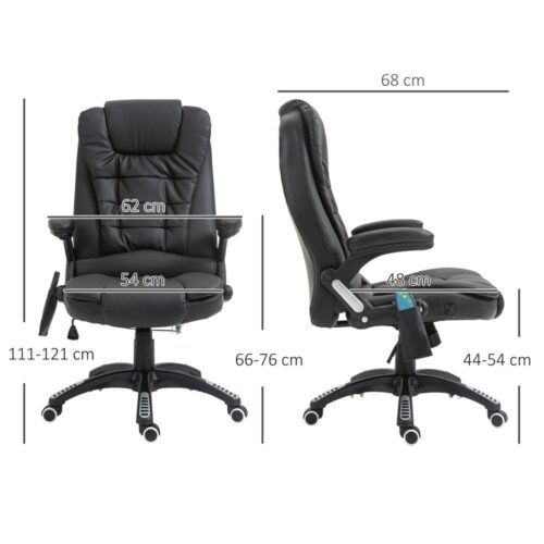 Executive Office Chair med vibrationsmassage och värmefunktion