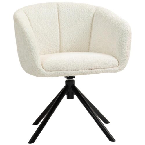 Cremevit Swivel Lounge Chair med armstöd, 360° rotation