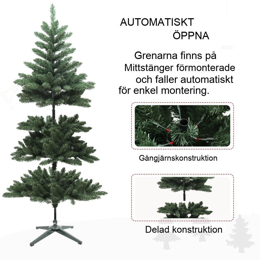 Naturtrogen 565-tip vikbar konstgjord julgran – 150 cm, flamskyddad