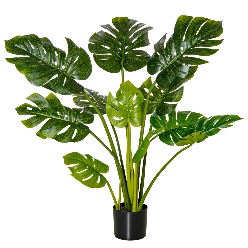 Realistisk 110cm Monstera konstgjord växt – Inomhus/Utomhusdekor