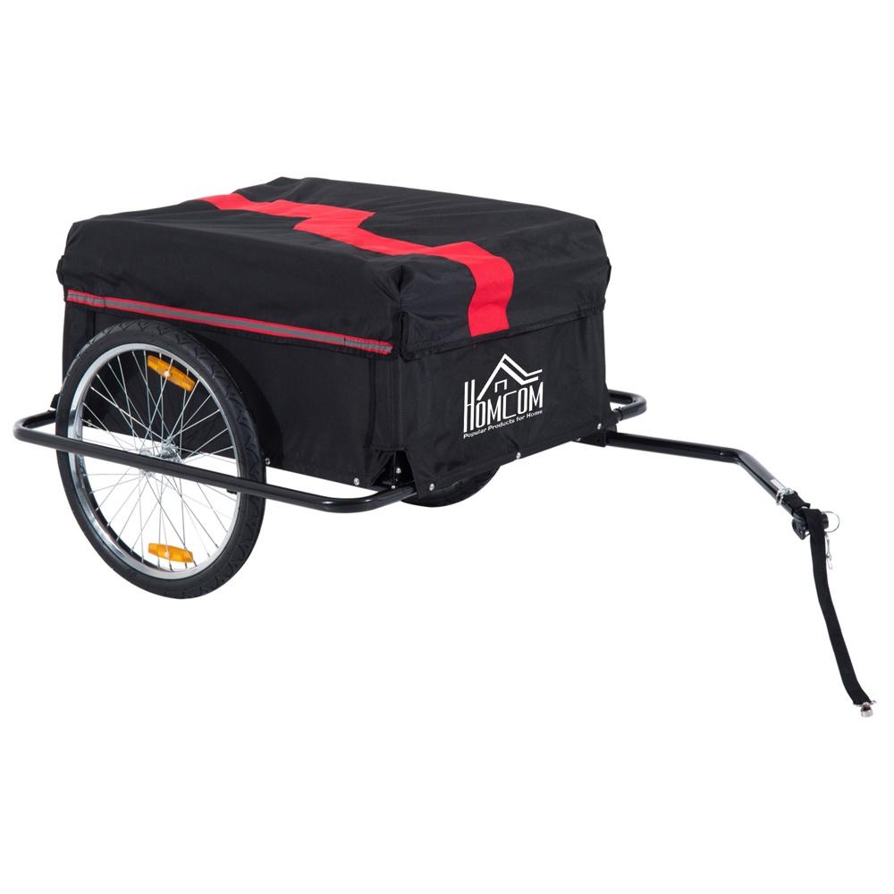 Heavy Duty cykellastvagn, 40 kg kapacitet, svart