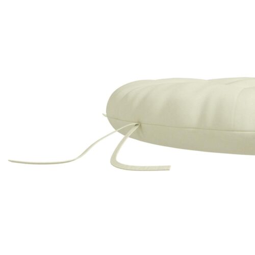 Beige trädgårdsstolsdyna, Moon Chair Pad, 10 cm tjock stoppning för utomhuskomfort