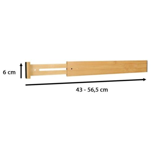 Justerbar bambu lådavskiljare, 56cm, 1 st