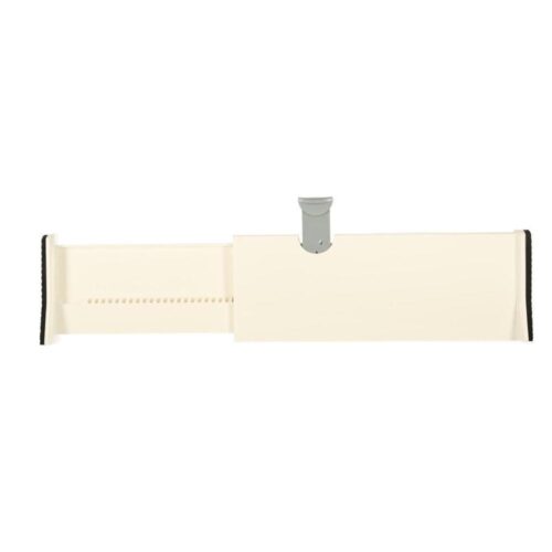 Justerbar lådseparator, 28-44,5 cm, vit, halkfri