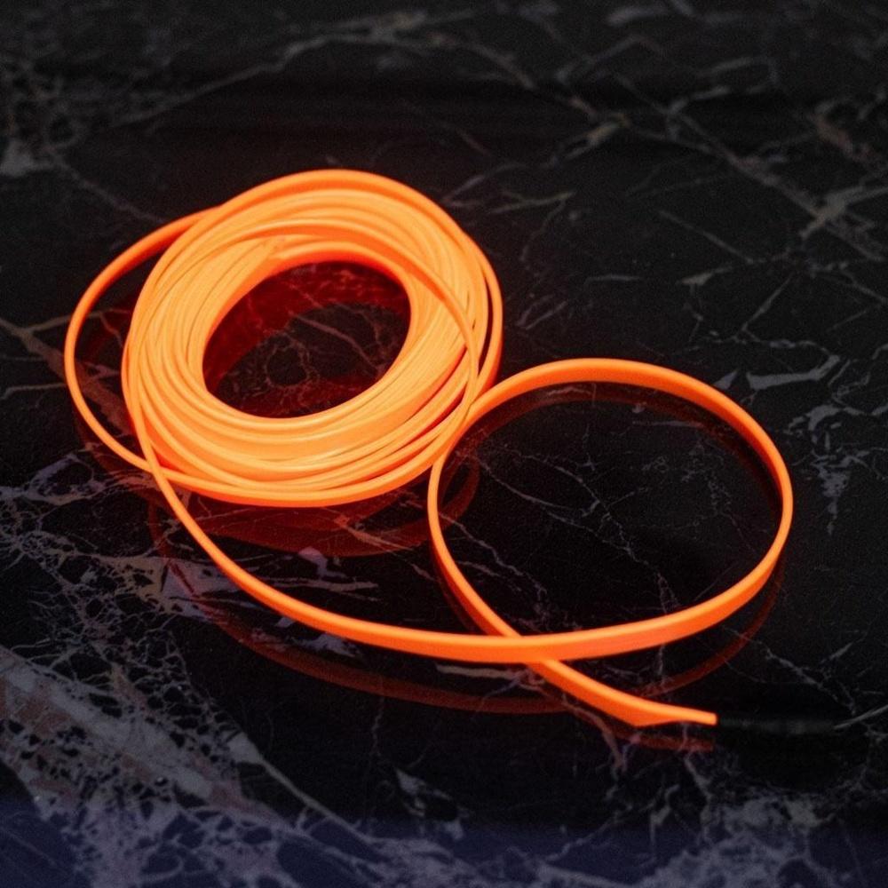 Orange 3M LED Ambient Car Lighting Strip, USB och 12V-driven