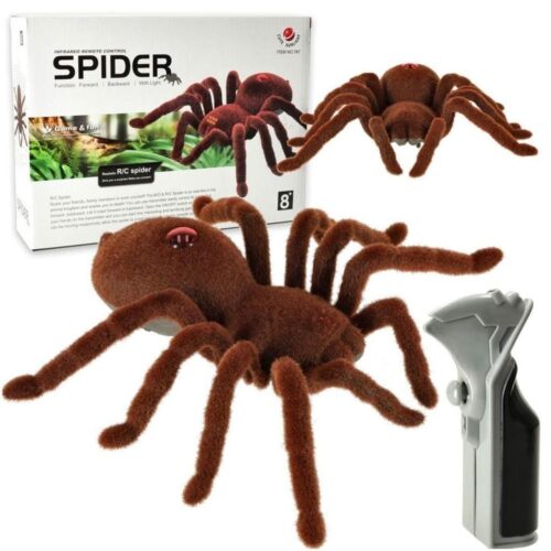 Realistisk Tarantula-leksak med fjärrkontroll, läskigt skämt för vuxna och barn 8+