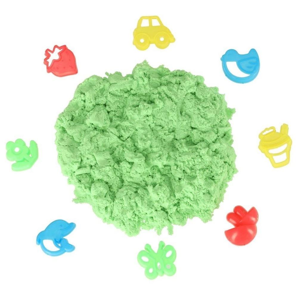 350g Kinetic Sand Set med 8 formar – Sensorisk lek och kreativitet