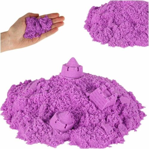 Lila 1 kg Kinetic Sand: Formbar, sensorisk lek och torkar aldrig ut