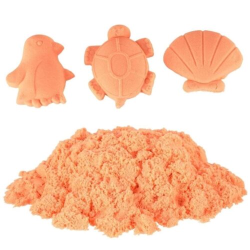 Orange 1 kg Kinetic Sand: Torkar aldrig, ingen röra, utvecklar kreativitet