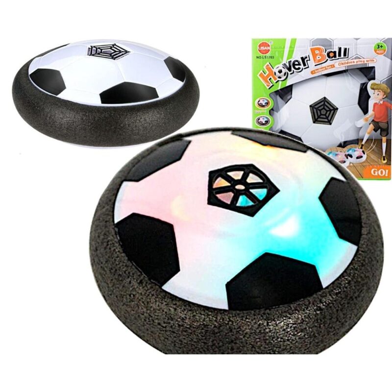 Hoverball LED Light Up Toy – Flytande luftdriven boll med skumskydd