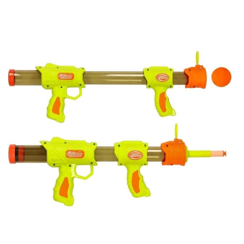 Grön skumpatron Nerf Gun med mål för barn från 3 år och uppåt