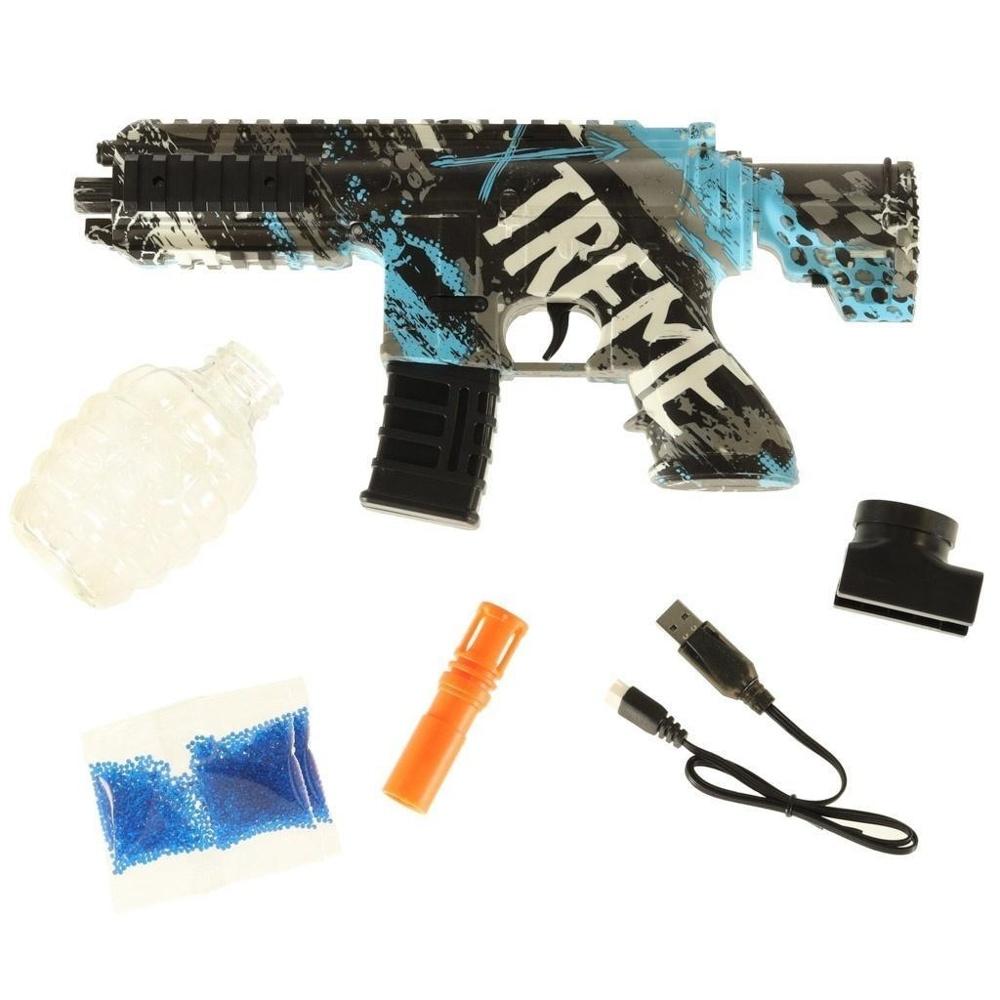 Blue Gel Ball Blaster Gun – Uppladdningsbar, 550 gelbollar ingår