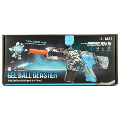 Blue Gel Ball Blaster Gun – Uppladdningsbar, 550 gelbollar ingår