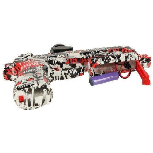 Dual Cartridge Gel Ball Blaster med skumammunition, uppladdningsbart batteri och 550+ bollar