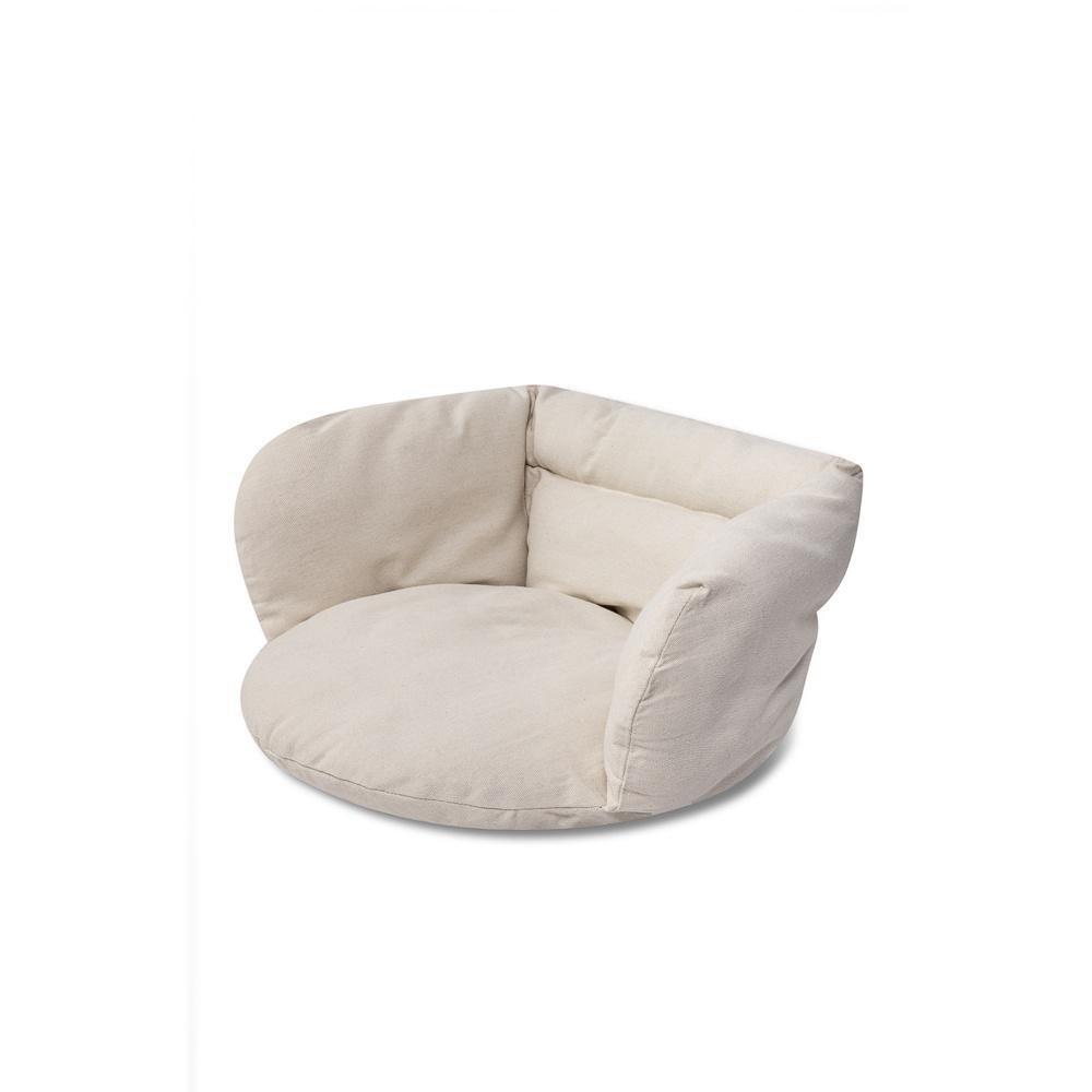 Stork’s Nest Swing Cushion – Set om 4, mjuk bomull, Ecru-färg