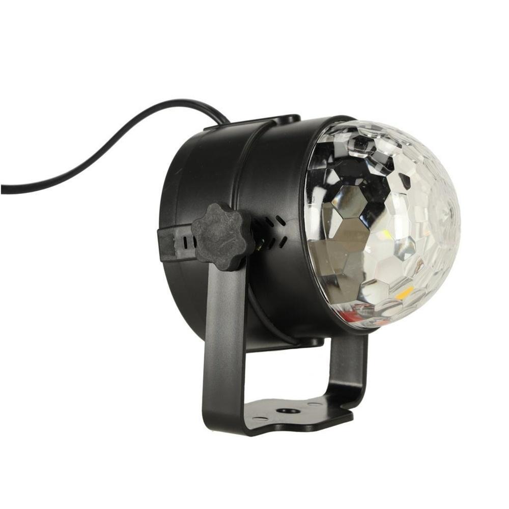 RGB LED Disco Ball-projektor med fjärrkontroll och ljudsensor