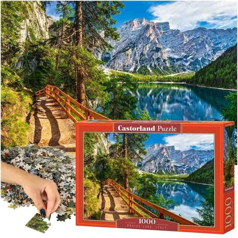 1000 Piece Braies Lake, Italien Pussel av Castorland