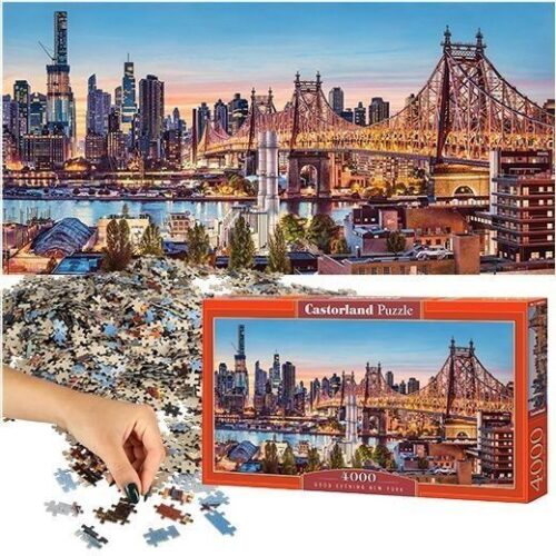 4000 bitar Good Evening New York Puzzle av CASTORLAND – Familjekul och fantastisk NYC-scen