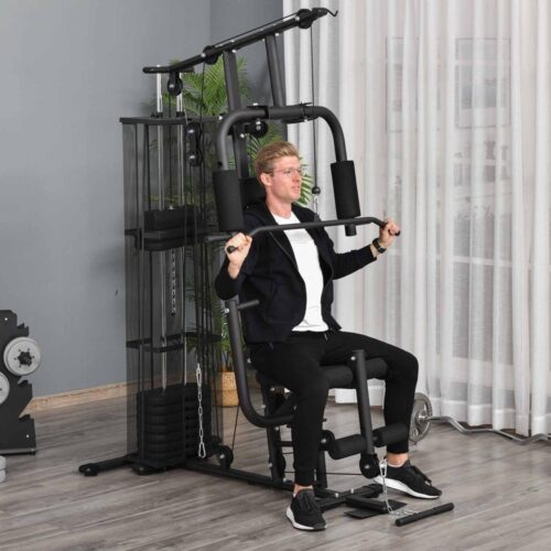 Gym Power Station Multigym med vikter, Lat Pulldown och Leg Curl