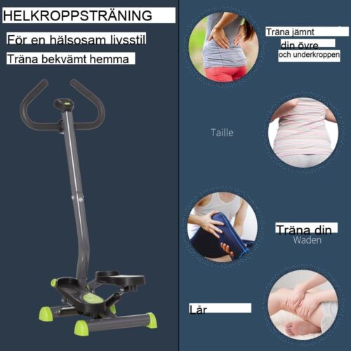 Kompakt Stepper med LCD-skärm för hemmaträning (upp till 100 kg)