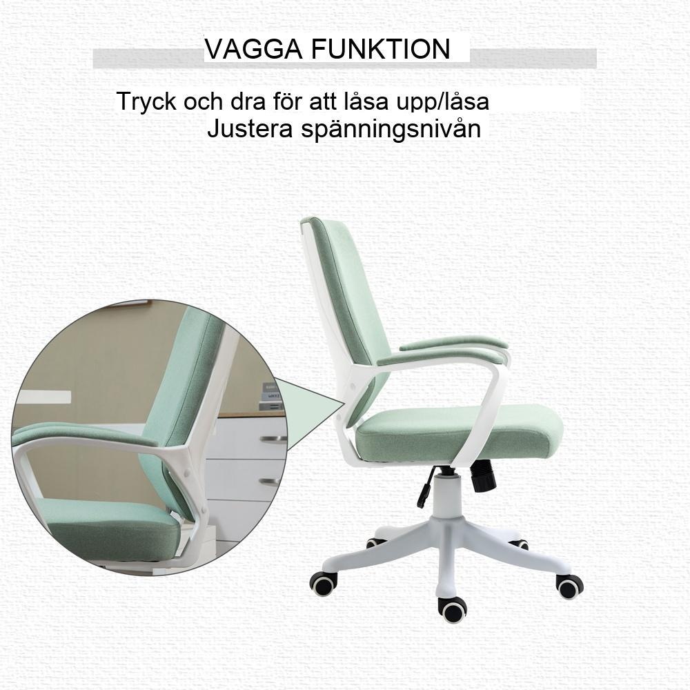 Ergonomisk kontorsstol med vippfunktion och justerbar höjd