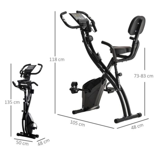 Justerbar motionscykel med magnetiskt motstånd med spännlinor