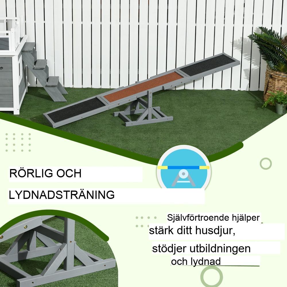 Kraftig gungbräda i trä för träning och smidighet – upp till 30 kg