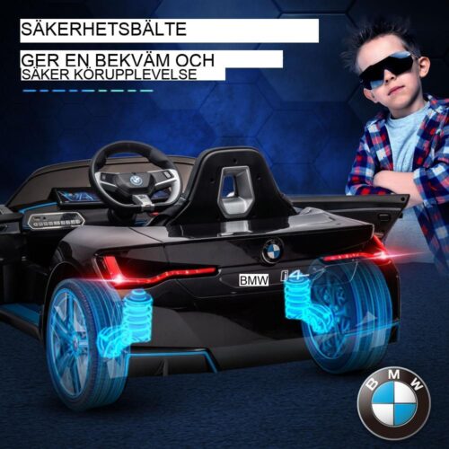 Licensierad Kids Electric Ride On Car med fjärrkontroll, strålkastare och MP3-spelare