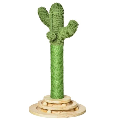 Cactus Cat Scratching Post – Sisalrep och träleksak, 60cm