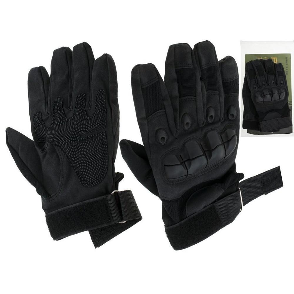 XL Black Tactical Gloves – Knogskydd och förstärkt grepp