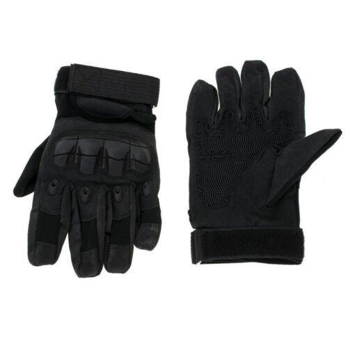 XL Black Tactical Gloves – Knogskydd och förstärkt grepp