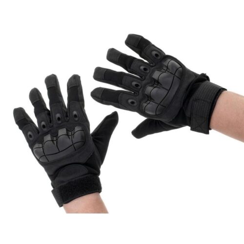 XL Black Tactical Gloves – Knogskydd och förstärkt grepp