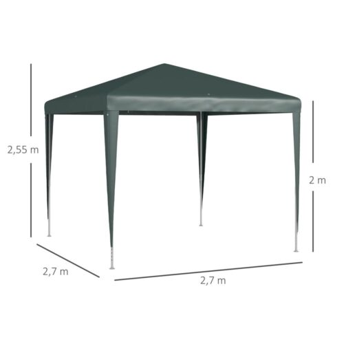 Steel Garden Gazebo Canopy – Vattentåligt och stabilt utomhusskydd